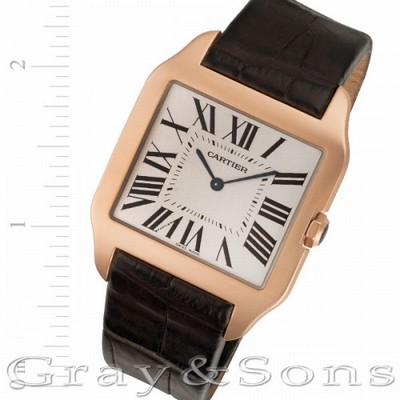 Cartier W2006951 Dumont Manual Male 18k Pink Gold