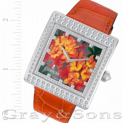 Corum 138.182.69 Buckingham Quartz Female 18k White Gold