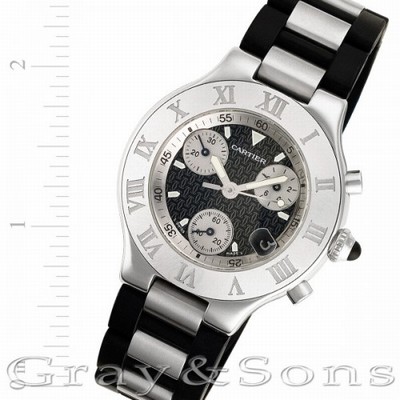Cartier W10125U2 2424 Chronoscaph 21 Quartz Male Stainless Steel