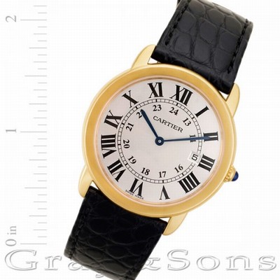 Cartier W6700455 Ronde Solo Quartz Male 18k yellow gold