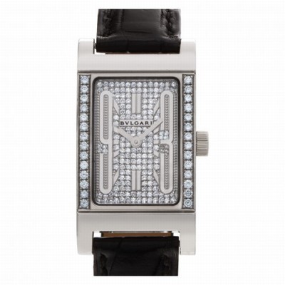 Bvlgari RT W39 G Rettangolo Quartz Female 18k White Gold