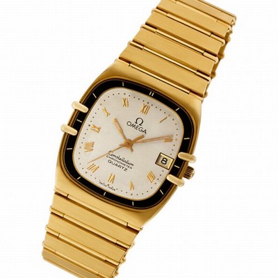 Omega 1431 Constellation Quartz Unisex 18k yellow gold