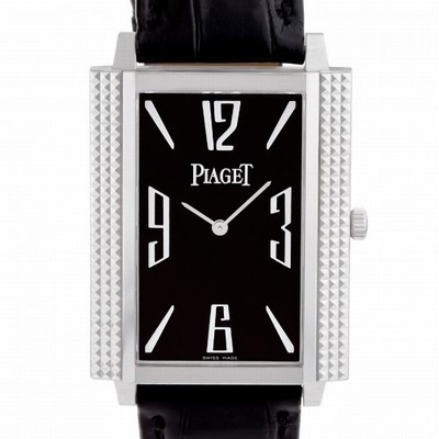 Piaget GOA30161 Black Tie Manual Male 18k White Gold