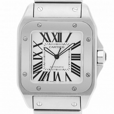 Cartier w200737g Santos 100 Automatic Unisex Stainless Steel