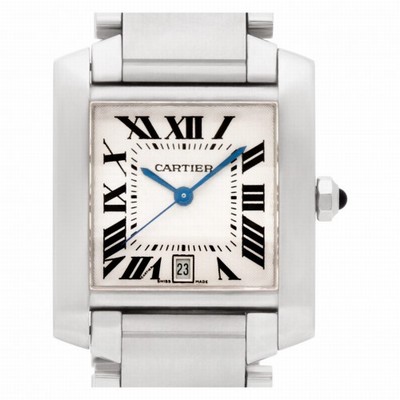 Cartier W51002Q3 Tank Francaise Automatic Male Stainless Steel