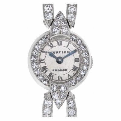 Cartier 92826 Cocktail Manual Female Platinum