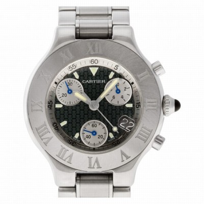 Cartier 2424 Chronoscaph 21 Quartz Unisex Stainless Steel