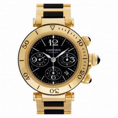 Cartier W301970M Pasha Seatimer Automatic Male 18k yellow gold