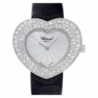 Chopard 5631 Heart Quartz Female 18k White Gold