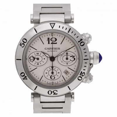 Cartier W31089M7 Pasha Seatimer Chrono Automatic Male Stainless Steel
