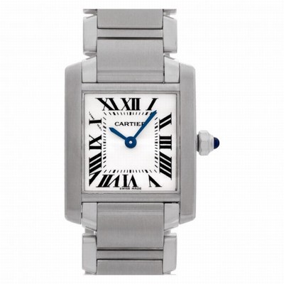 Cartier 2384 Tank Francaise Quartz Female Stainless Steel