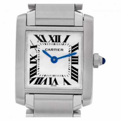 Cartier W51008Q3 Tank Francaise Quartz Female Stainless Steel