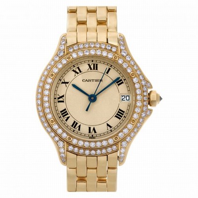 Cartier C887907 Cougar Quartz Female 18k yellow gold