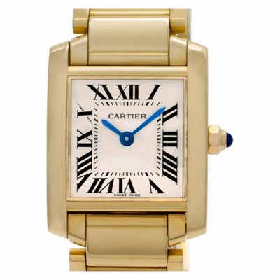 Cartier W50002N2 Tank Francaise Quartz Female 18k yellow gold