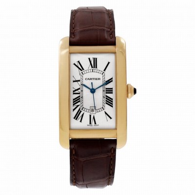 Cartier W56033156 Tank Americaine Automatic Unisex 18k Yellow Gold