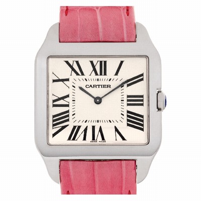 Cartier W2007051 Santos Dumont Manual Unisex 18k White Gold