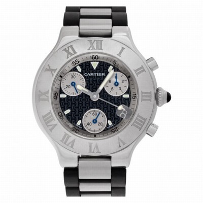 Cartier 2424 Chronoscaph Quartz Unisex Stainless Steel