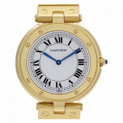 Cartier w3315 Santos Quartz Unisex 18k yellow gold