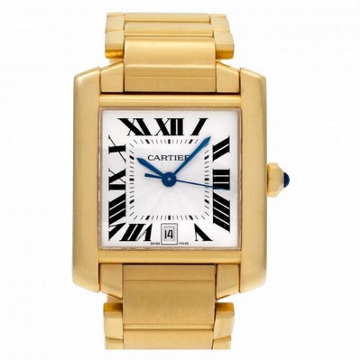 Cartier W50001R2 Tank Francaise Automatic Unisex 18k yellow gold