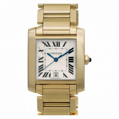 Cartier W50001R2 Tank Francaise Automatic Male 18k yellow gold