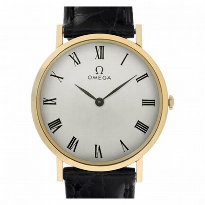 Omega D6672 Classic Manual Male 14k yellow gold
