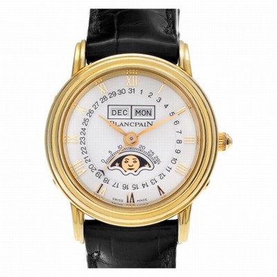 Blancpain 6395 1418 58 Leman Automatic Female 18k yellow gold