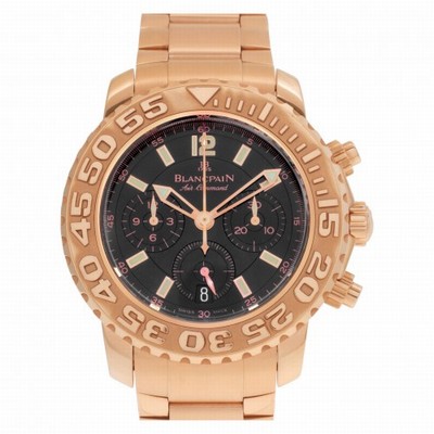 Blancpain 2285F-363063DBS Air Command Automatic Male 18k rose gold