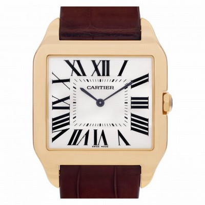 Cartier W2008751 Santos Dumont Manual Unisex 18k Yellow Gold