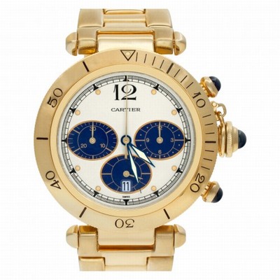 Cartier 30009 Pasha Quartz Male 18k yellow gold