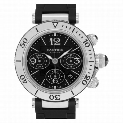 Cartier W31088U2 Pasha Seatimer Chrono Automatic Unisex Stainless Steel