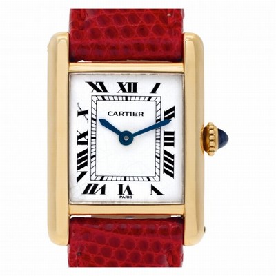 Cartier Cartier 1684 Tank Manual Female 18k yellow gold