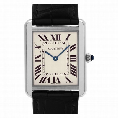 Cartier W5200003 Tank Solo Quartz Unisex Stainless Steel