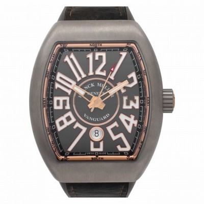 Franck Muller 45SCBLKBLKGRY Vanguard Automatic Male Titanium