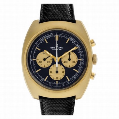 Breitling 9757 Chronograph Manual Male Gold Plate
