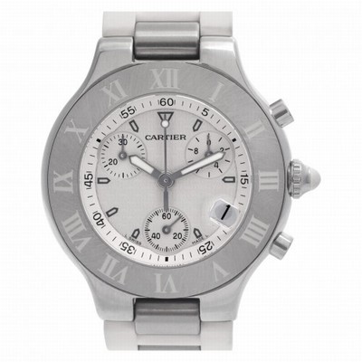 Cartier w10125U2 Chronoscaph 21 Quartz Unisex Stainless Steel