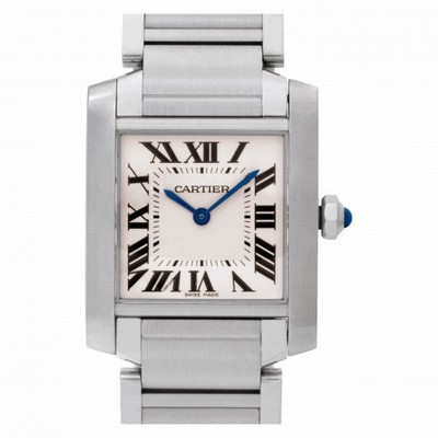 Cartier W51011Q3 Tank Francaise Quartz Female Stainless Steel