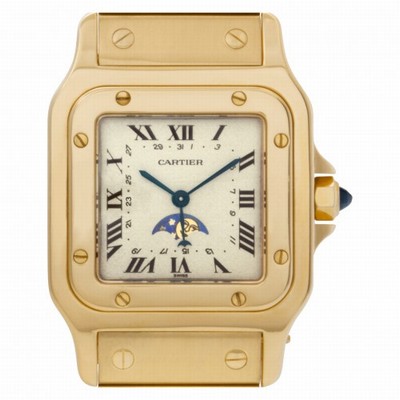 Cartier 819901 Santos Quartz Unisex 18k yellow gold
