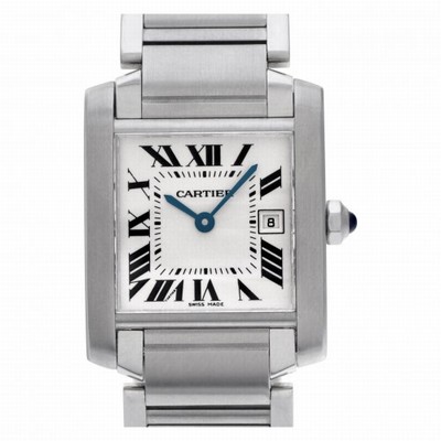 Cartier WSTA0005 Tank Francaise Quartz Male Stainless Steel