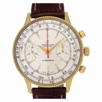 Breitling 21702 Chronomat Manual Male Gold Plate