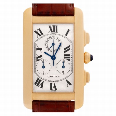 Cartier 1730 Tank Americaine Quartz Male 18k yellow gold