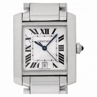 Cartier W50011S3 Tank Francaise Automatic Unisex 18k White Gold