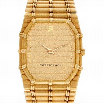 Audemars Piguet 56205 Bamboo Quartz Unisex 18k yellow gold