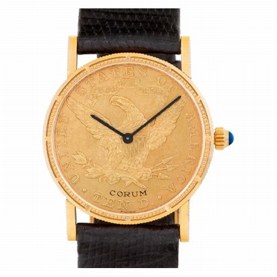 Corum 73831 $10 Coin Manual Unisex 18k yellow gold