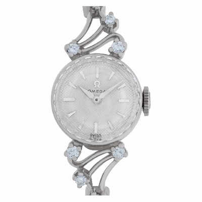 Omega A7575 Cocktail Manual Female 18k White Gold