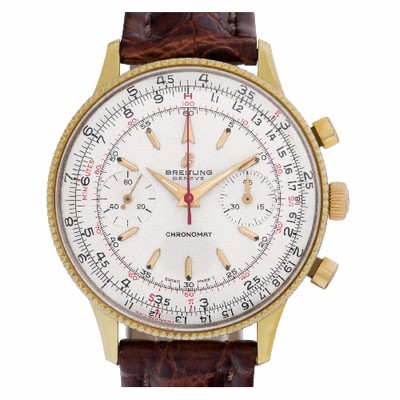 Breitling 808 Chronomat Manual Male Gold Plate