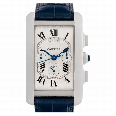 Cartier W2609456 Tank Americaine Automatic Male 18k White Gold