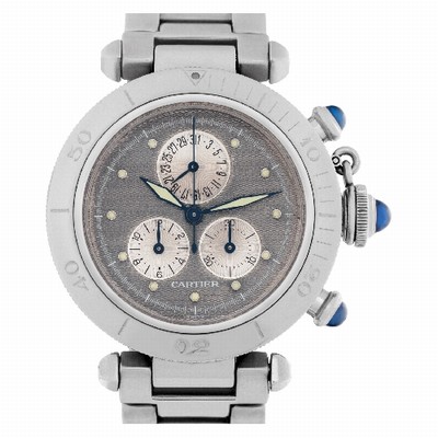 Cartier 1352 1 Pasha 35 Quartz Unisex Stainless Steel