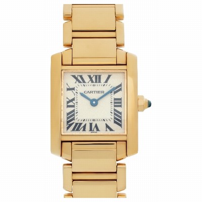 Cartier W50002N2 Tank Francaise Quartz Female 18k yellow gold