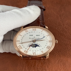 Blancpain Men Villeret Quantime Complet Demi-Savonette 6664-3642-55B