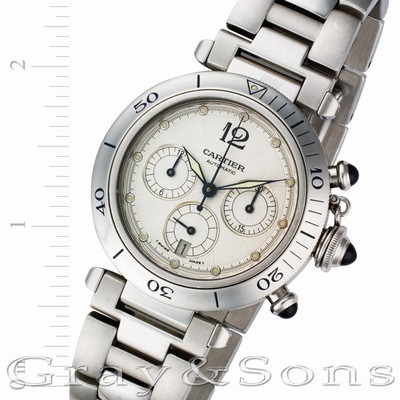 Cartier w31030h3 Pasha Chronograph Automatic Male Stainless Steel